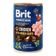 Brit Premium by Nature Chicken & Hearts Вологий корм для дорослих собак з куркою та курячим серцем (паштет) 400г