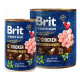 Brit Premium by Nature Chicken & Hearts Вологий корм для дорослих собак з куркою та курячим серцем (паштет) 800г