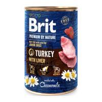 Brit Premium by Nature Turkey & Liver Вологий корм для цуценят з індичкою та індичою печінкою (паштет) 400г