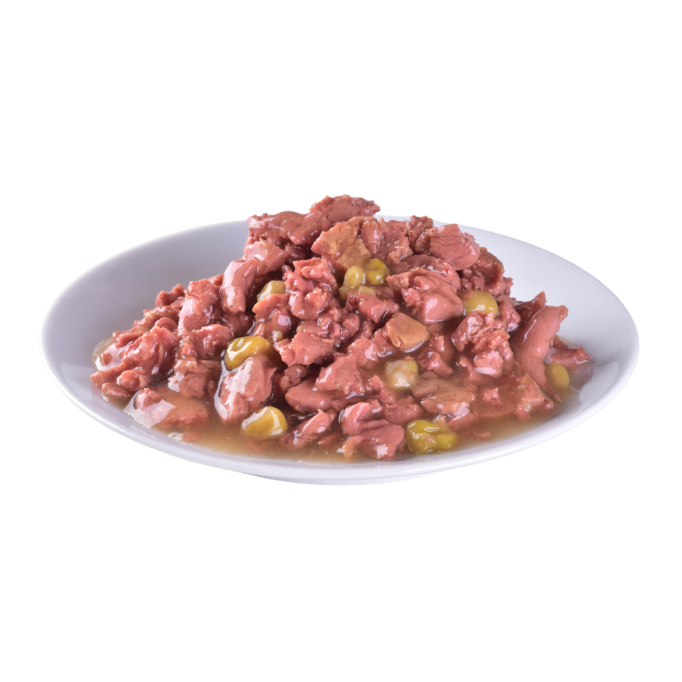 Brit Premium Fillets in Gravy Chicken & Green Peas Вологий корм з філе курки і зеленим горошком для дорослих собак малих порід (в соусі) 85г 24шт