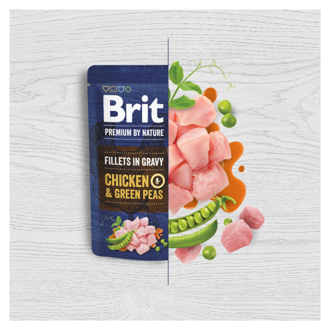 Brit Premium Fillets in Gravy Multipack Вологий корм Мультипак для дорослих собак малих порід (в соусі) 85г 12шт
