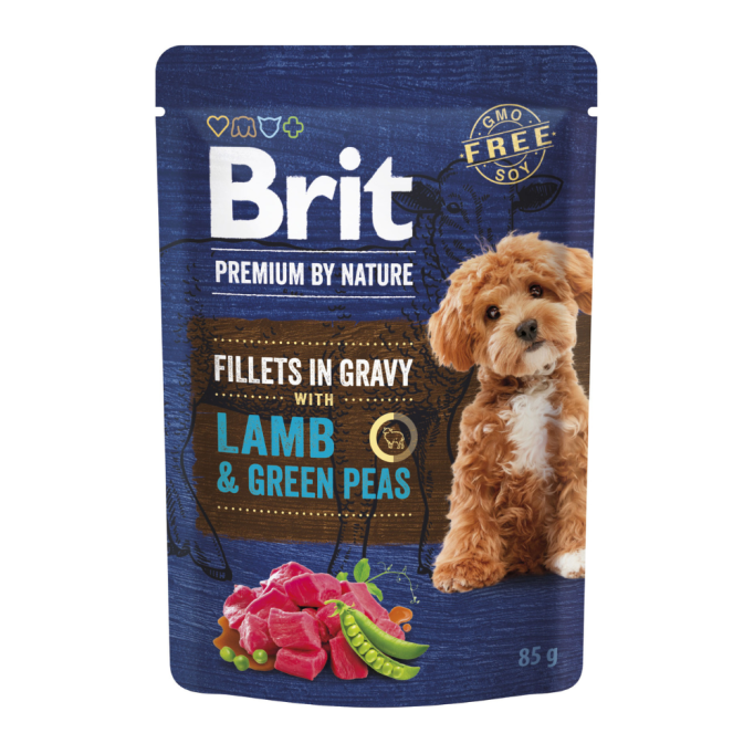 Brit Premium Fillets in Gravy Multipack Вологий корм Мультипак для дорослих собак малих порід (в соусі) 85г 12шт