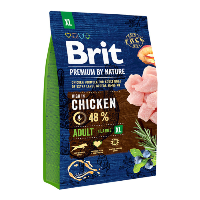 Brit Premium Dog Adult XL Сухий корм з куркою для дорослих собак гігантських порід (від 45 кг) 3кг