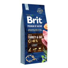 Brit Premium Light Сухий корм з індичкою для дорослих собак з надмірною масою тіла 3кг