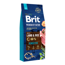 Brit Premium Sensitive Lamb&Rice Сухий корм для дорослих собак з чутливим травленням 3кг