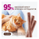 Club 4 Paws М'ясні палички з качкою та яловичиною для дорослих котів 5г 3шт