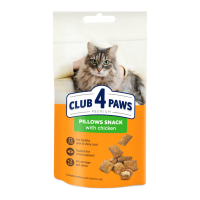 Club 4 Paws Подушечки з куркою для дорослих котів 60г