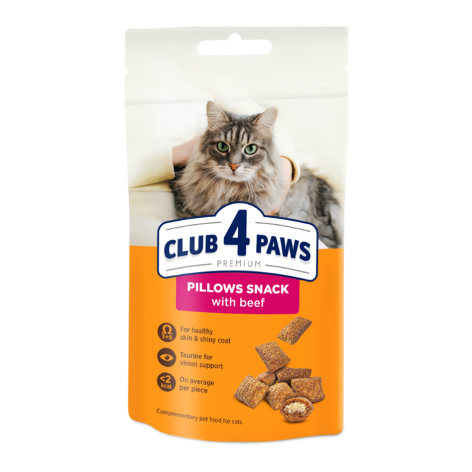 Club 4 Paws Подушечки з яловичиною для дорослих котів 60г