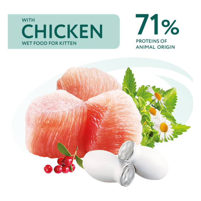 Optimeal Kitten Chicken Вологий корм для кошенят з куркою (в соусі) 85г 12шт