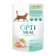 Optimeal Adult Cats Rabbit Carrot jelly Вологий корм з кроликом у морквяному желе для дорослих котів 85г 12шт