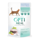 Optimeal Adult Cats Cod Fish & Vegetable Вологий корм з тріскою та овочами для дорослих котів (в желе) 85г 12шт