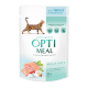 Optimeal Adult Cats Trout cream sause Вологий корм з фореллю в кремовому соусі для дорослих котів 85г 12шт