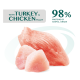 Optimeal Adult Cats Sterilised Turkey & Chicken Вологий корм з індичкою та курячим філе для дорослих стерилізованих та кастрованих котів (в соусі) 85г 12шт