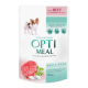 Optimeal Adult Dogs Beef & Cranberry jelly Вологий корм із яловичиною та журавлиною для дорослих собак (в желе) 100г 12шт