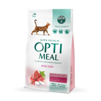 Optimeal Adult Cat High in Veal Сухий корм з високим вмістом телятини для дорослих котів 700г