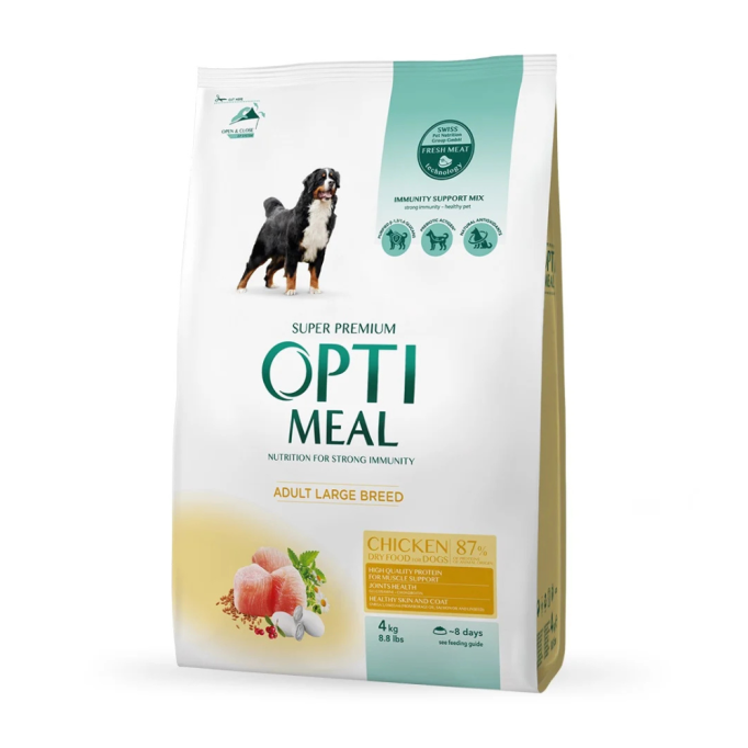 Optimeal Adult Dogs Maxi Chicken Сухий корм з куркою для дорослих собак великих порід 4кг