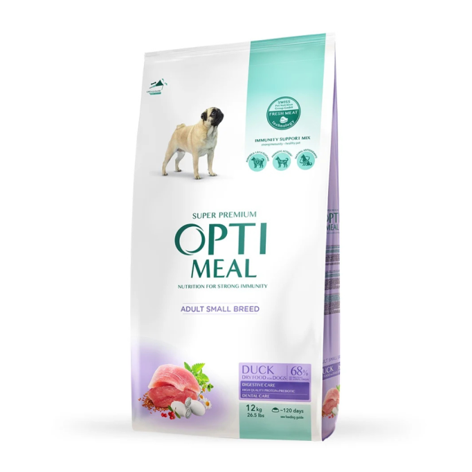 Optimeal Adult Dogs Small Duck Сухий корм з качкою для дорослих собак малих порід 12кг
