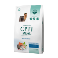 Optimeal Adult Dogs Mini Breed Salmon Сухий корм для дорослих собак мініатюрних порід з високим вмістом лосося 4кг
