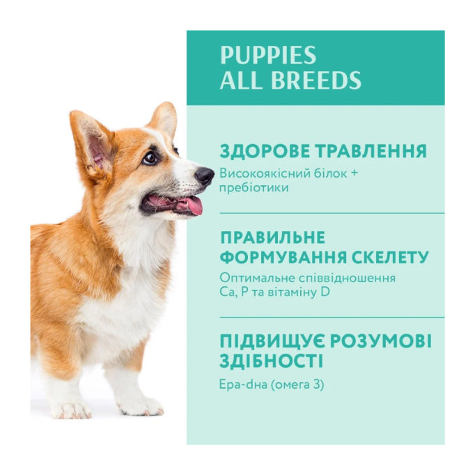 Optimeal Puppies All Breeds Сухий корм з індичкою для цуценят усіх порід 4кг