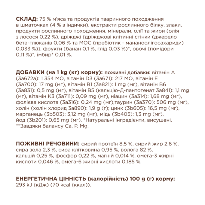 Club 4 Paws Вологий корм з індичкою для стерилізованих котів (в соусі) 80г 24шт