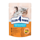 Club 4 Paws Вологий корм з куркою для дорослих котів із чутливим травленням (в соусі) 80г 24шт